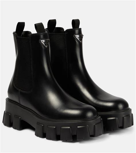 prada monolith stiefel|Prada Monolith Leather Chelsea Boots .